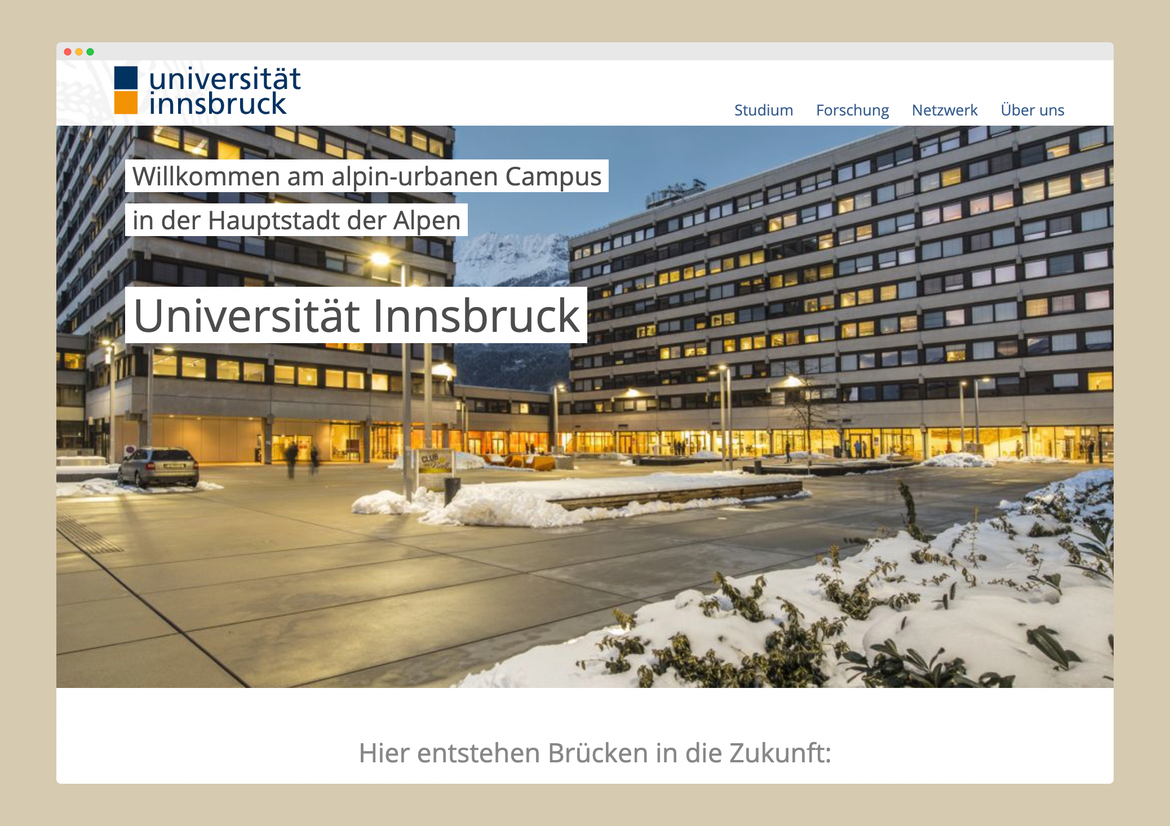 Universität Innsbruck Case Study