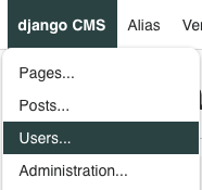 django CMS menu