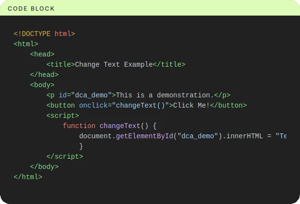 Code block